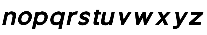 Guminert Extra Bold Italic Font LOWERCASE