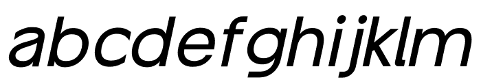 Guminert Medium Italic Font LOWERCASE