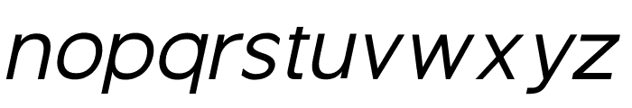 Guminert Regular Italic Font LOWERCASE