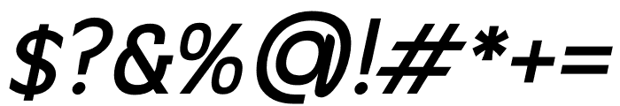 Guminert Semi Bold Italic Font OTHER CHARS