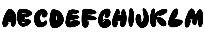 Gummy Bloom Fill Regular Font UPPERCASE