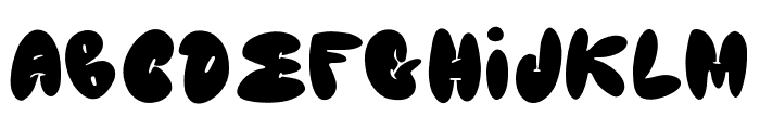 Gummy Bloom Fill Regular Font LOWERCASE