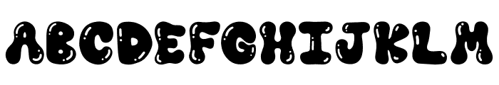 Gummy Groovy Hilight Font UPPERCASE