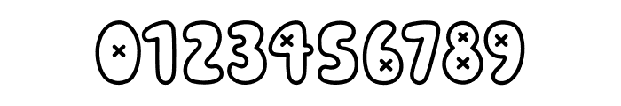 Gummy Groovy Outline Font OTHER CHARS