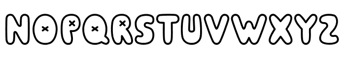 Gummy Groovy Outline Font LOWERCASE