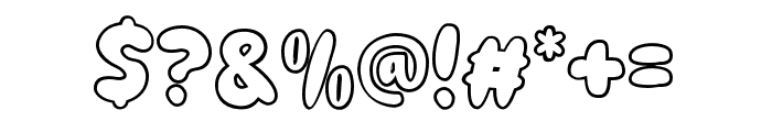 GummyChildOutline Font OTHER CHARS