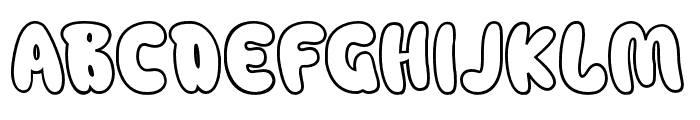 GummyChildOutline Font UPPERCASE