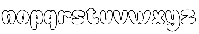 GummyChildOutline Font LOWERCASE