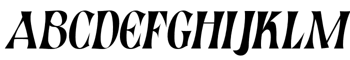 Gunday-Italic Font UPPERCASE