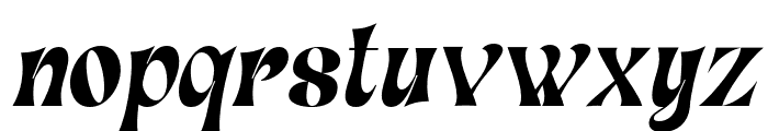 Gunday-Italic Font LOWERCASE