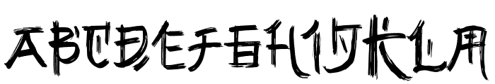 Gunji Font UPPERCASE