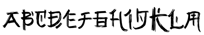 Gunji Font LOWERCASE