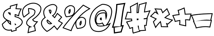 Gunko Street Outline Outline Font OTHER CHARS