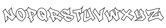 Gunko Street Outline Outline Font UPPERCASE