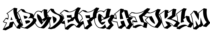 Gunko Street Shadow Shadow Font UPPERCASE