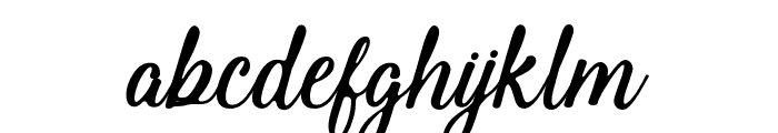 Gunther-Regular Font LOWERCASE