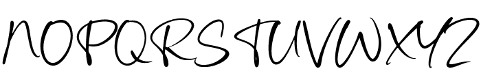 Gustavo Autograph Font UPPERCASE