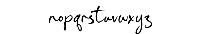 Gustavo Autograph Font LOWERCASE