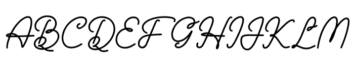 Guteloy Font UPPERCASE