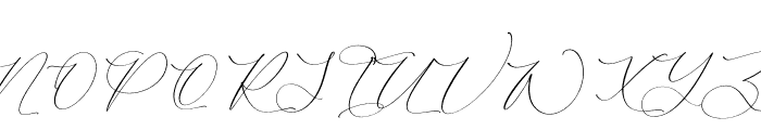 Gutierha Pattery Italic Font UPPERCASE