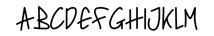 Gutime Font LOWERCASE