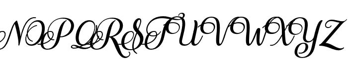 Guttever  Italic Font UPPERCASE