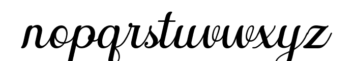 Guttever  Italic Font LOWERCASE