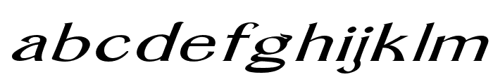 Gwenda TImes Expanded Italic Font LOWERCASE
