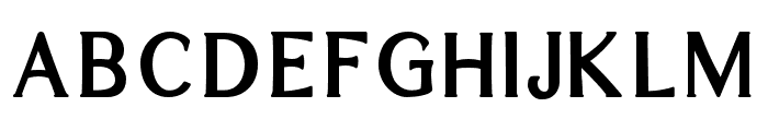 Gwenda TImes Medium Condensed Font UPPERCASE