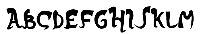Gwittle Cute Font UPPERCASE