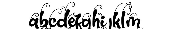 Gwynethe Alternate Decorative Font LOWERCASE