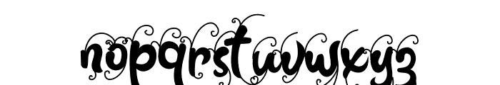 Gwynethe Alternate Decorative Font LOWERCASE