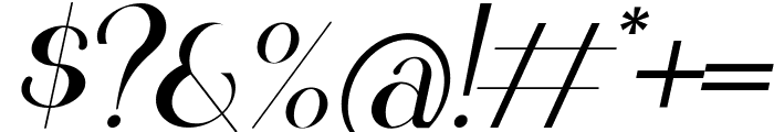 Gyahegi Italic Font OTHER CHARS