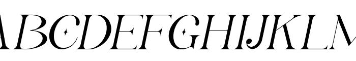 Gyahegi Italic Font UPPERCASE