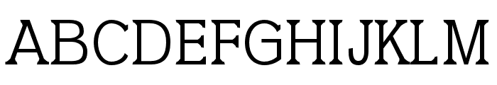 Gymric regular Font UPPERCASE