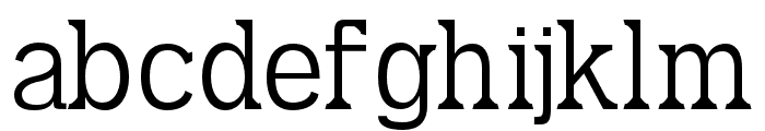 Gymric regular Font LOWERCASE