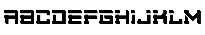 Gyrotrax Stencil Font LOWERCASE