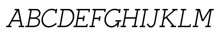 HA Noirda Slab Regular Italic Font UPPERCASE