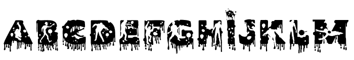 HALLOWEEN ZOMBIES Font LOWERCASE