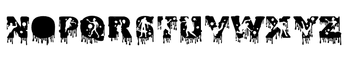 HALLOWEEN ZOMBIES Font LOWERCASE