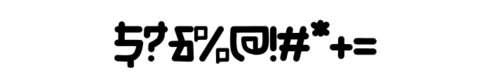 HANAMICHI SAKURAGI Font OTHER CHARS