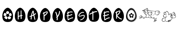 HAPPY EASTER Font LOWERCASE