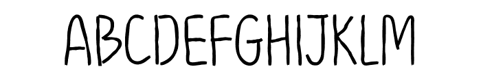 HAUNTED Thin Font LOWERCASE