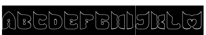 HAWKMAN-Hollow-Inverse Font UPPERCASE