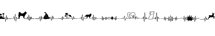 HEARTBEAT BUNDLE Font LOWERCASE