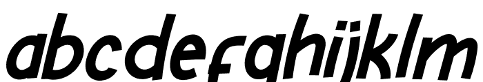 HELLO GIRAFFE Italic Font LOWERCASE