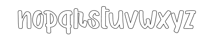 HELLO SUMMER OUTLINE Font LOWERCASE