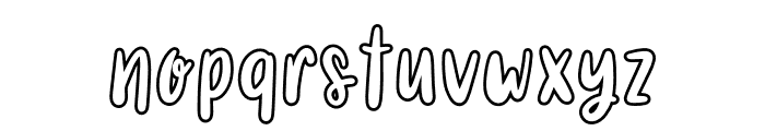 HELLO WINTER OUTLINE Font LOWERCASE