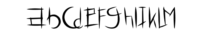 HELLOWED-HELLOWED Font LOWERCASE
