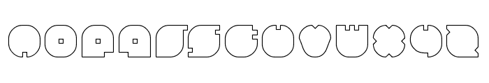 HELMET-Hollow Font LOWERCASE